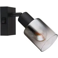 GLOBO LIGHTING Wandleuchte, Leuchtmittel nicht inklusive, Wandleuchte Wandlampe Flurleuchte Schlafzimmerlampe Metall Glas