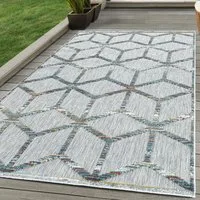 SIMPEX24 Outdoorteppich Skandinavisches Design, Läufer, Höhe: 10 mm, Outdoor Teppich Bunt Skandinavisch Design für Küchen Balkon Terrasse