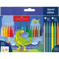 Faber-Castell Filzstift Faber-Castell Filzstift Dino 18+6 + Sticker