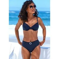s.Oliver Highwaist-Bikini-Hose Beverly mit breitem Ziergürtel