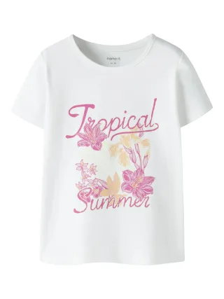 NAME IT - NMFFILIA SS TOP Bright White - Gr. - 116