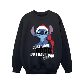 Disney - "Lilo & Stitch Just How Good" Sweatshirt für Mädchen (Schwarz)
