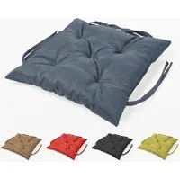 sunnypillow Bankauflage Bankauflage Stuhlkissen viele Farben und Größen zur Auswahl, 50 x 50 cm blau