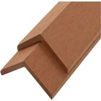 vidaXL Klickfliesen-Eckleiste Winkelleisten 5 Stk. WPC 170 cm Hellbraun, 1 St.