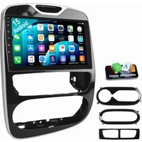ESSGOO Für Renault Clio 4 2013-2018 Android 15 Autoradio Autoradio (Digitalradio (DAB), FM, Apple Carplay Android Auto GPS Navi WIFI BT SWC)