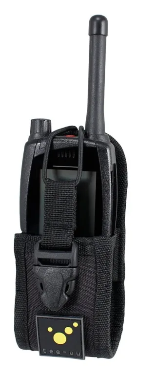 TEE-UU COM TAC Digitalfunkgeräte-Holster | schwarz | MOLLE-kompatibel