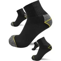 sogzz Arbeitssocken 6-12 Paar Herren Quarter Arbeit Socken verstärkt 75% Baumwolle (Modell: sogzz WORK Quarter Basic (halbhohe Kurzsocken), 12-Paar)
