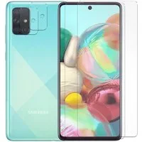 CoolGadget Schutzfolie Panzerfolie für Samsung A71, (Spar-Set 4in1, 2x Displayschutz, 2x Kameraschutz), Panzerglas Schutzfolie für Samsung Galaxy A71 Folie