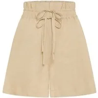 BOSS ORANGE Shorts Tacolina Premium Damenmode High Waist mit doppeltem Bindeband, Paperbag-Look