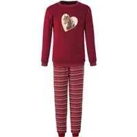 Erwin Müller Pyjama Kinder-Schlafanzug Frottee Streifen: Hose/Tiermotive: Pferd