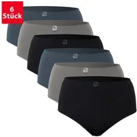 celodoro Slip Damen Taillenslip (6er Pack) Microfaser-Slip mit Stickerei