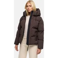 Navahoo Outdoorjacke Wolkentanz XIV Kurze Damen Steppjacke mit abnehmbarer Kapuze