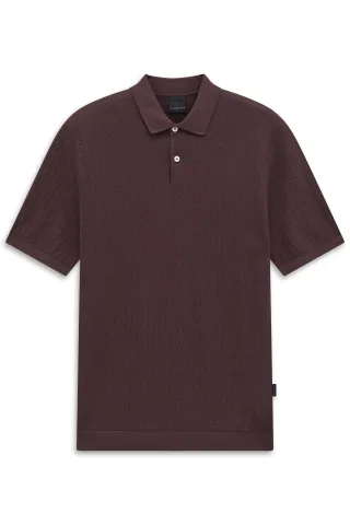 bugatti - Herren Polo 1/2 Arm brombeere - Gr. - L
