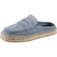 HUGO Brinn_Muleloaf Sabot Mules, Sommer Loafer, Schlupfschuh, Slipper mit Jutesohle