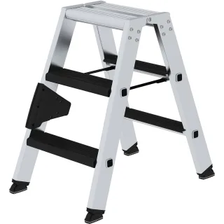 Munk Stufen-Stehleiter beidseitig begehbar mit clip-step relax - 042206
