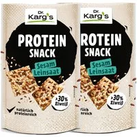 Dr. Kargs Brot, Dr. Kargs Protein Sesam knuspriger Leinsaat Snack 85g 2er Pack
