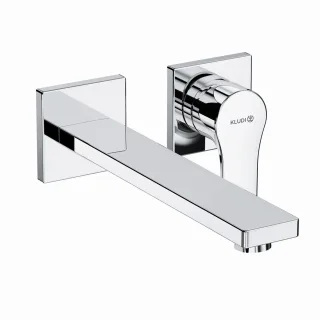 Kludi ZENTA SL WT-2LOCH-WAND-EHM Ausladung 230 MM, zweiteilige Rosette ch, 482450565 482450565