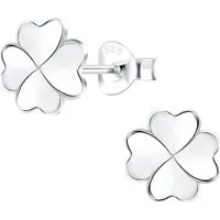 ALEXANDER YORK Paar Ohrstecker KLEEBLATT, 2-tlg., 925 Sterling Silber