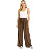 Worldclassca Stoffhose Worldclassca Crinkle-Hose Stoffhose Strandhose Weite Sommerhose Leicht Neue Kollektion - Stilvolle und gemütliche Sommer Mode für Damen