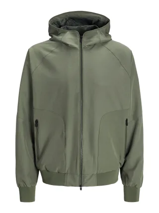 JACK&JONES - JJEPERFECT BOMBER NOOS agave green - Gr. - XXL
