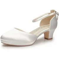 White Lady 899 ivory Satin - einfärbbare Brautschuhe Pumps
