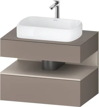 Duravit Qatego Konsolenwaschtischunterbau wandhängend Basalt Matt 800x550x600 mm - QA4730091430010 QA4730091430010
