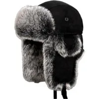 Blusmart Plüschmütze Winter Plüsch Bomber Hüte für Frauen Männer (Warme Schnee Motorhaube Earflap Hüte, Wasserdicht, wärmer) Für verschiedene Winteraktivitäten im Freien
