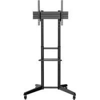 TV Präsentationswagen DA-90447 mit Ablage, Halterung schwarz, für Bildschirme bis 70" / 178cm