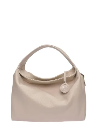 Luisa Vannini Beige Rindsledertasche