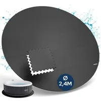Arebos Whirlpoolmatte Spa Pool Bodenschutzmatte - rund - EVA - Whirlpool Unterlage Puzzle, (25-tlg., 25'er Set), Whirlpool Bodenschutzmatte, isolierend & rutschhemmend, Outdoor