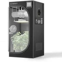 AC INFINITY Gewächshaus AC Infinity CLOUDLAB Advance Growzelt, BxTxH: 60 x 60 x 120 cm, BxLxH: 60 x 60 x 120 cm, CLOUDLAB 422 Gen 2 mit 2000D Mylar