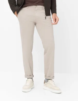 Eurex Herren Flatfronthose Style THILO STONE GREY, hellbeige, Gr. 62