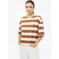 s.Oliver Kurzarmshirt T-Shirt Gestreiftes T-Shirt im Boxy Shape