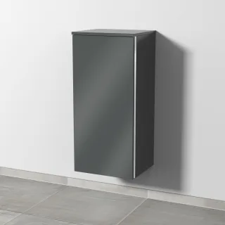 Sanipa 3way Mittelschrank mit 1 Tür, Anthrazit-Glanz, BS12279 BS12279