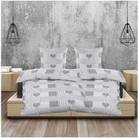 Casa Colori Bettwäsche Seersucker Garnitur 135x200 Reißverschluss, Seersucker, 4 teilig, luftig leichte Sommerbettwäsche