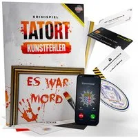CRIMECASES Spiel Tatort Kunstfehler, Mordfall lösen Spiel, Krimispiel für Erwachsene, 1-6 Personen ab 14, Escape Room Spiel