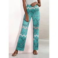 LASCANA Pyjamahose mit grafischem Zick-Zack Muster