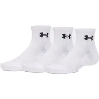 Under Armour® Freizeitsocken Under Armour Performance Cotton 3p Qtr Socken Weiß Baumwolle