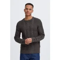 Blend Strickpullover BHBASIM Crew aus Baumwollmischung, Regular Fit, mit Rundhalsausschnitt