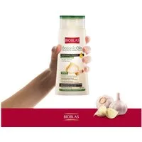 Bioblas Haarshampoo Bioblas Knoblauch-Shampoo geruchlos 360 ml – Haarshampoo, 1-tlg., Mit Knoblauchextrakt & Bio-Olivenöl für kräftiger wirkendes Haar