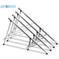 GLIESE Solarmodul-Halterung 118cm für Balkonkraftwerk Dachfläche Agrar-Gewächshaus, (bis 46 Zoll, packung, 4-tlg., Solarmodul-Halterung, Neigungswinkel 0-90°,Einfache Montage)