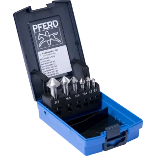 PFERD TOOLS HSSE-Kegelsenker-Set 6-tlg. DIN 335 C 90° Ausführung Co5 - 25202157