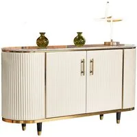 KAWOLA Sideboard MARIA, Marmorplatte Kunstleder verschiedene Farben