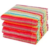 Cawö Handtuch Set Lifestyle, Walkfrottee (Spar-Set, 4-St), 4 X Handtuch im Set - Baumwolle - Saugstark - Weich und pflegeleicht