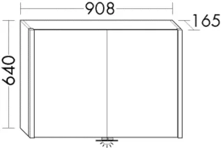 Burgbad Spiegelschrank Sys30 Preisgruppe 3 Diago 640x908x165 System 30 Preisgruppe 3 Diago SPRY090500