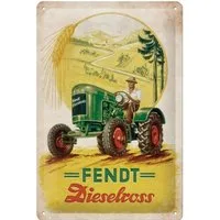 Nostalgic-Art Metallschild Blechschild 20 x 30cm - Fendt - Fendt Dieselross