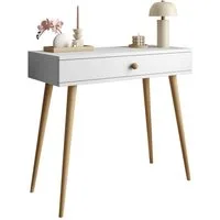 Lookway Konsolentisch HARMONY elegante Konsole im skandinavischen Stil mit Schublade (1x Konsole), Breite: 90 cm