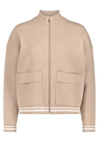 Betty & Co - Strick-Cardigan taupe melange - Gr. - 42