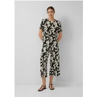 s.Oliver Culotte Hose Plissierte Culotte mit All-over-Print