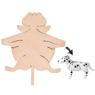 Dalmatiner Figur aus Leder zum Selbermachen